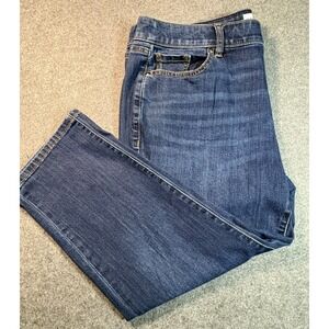 Lane Bryant Jeans Women Size 16 Flex Waist Mid Rise Girlfriend Crop Stretch